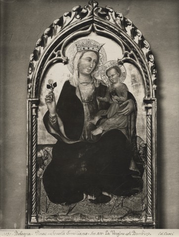 Croci, Felice — Bologna-Pinac.-Scuola Emiliana-Sec. XIV-La Vergine col Bambino — insieme